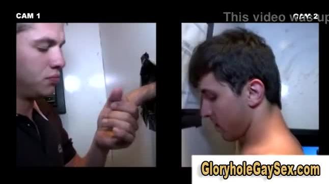 Hot babe lures straight guy into gloryhole