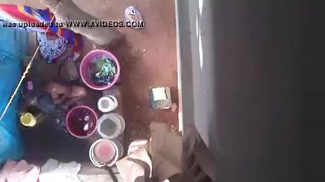 Aunty bath hidden cam