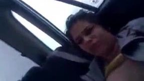 Desi girlfriend fucked in car