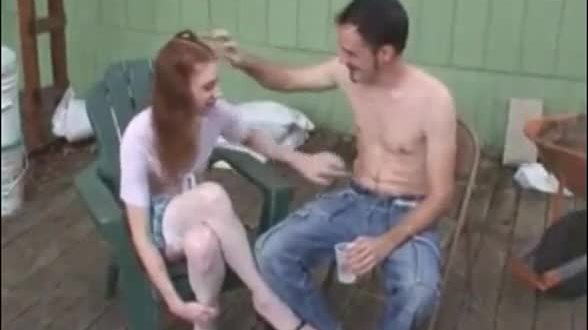 Boy or girl skinny pale redhead