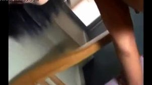 Asian girl with a tattooed ass gets fucked