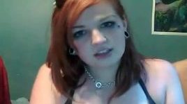 Chubby redhead emo teen making out